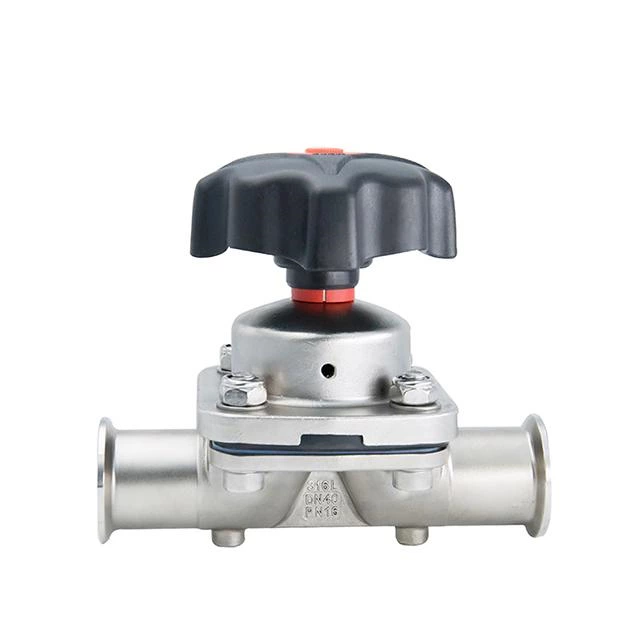 Sanitary Stainless Steel Pneumatic Straight Type Diaphragm Valve