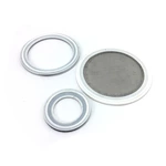 Sanitary Tri Clamps White PTFE Seal with 100 Mesh Screen