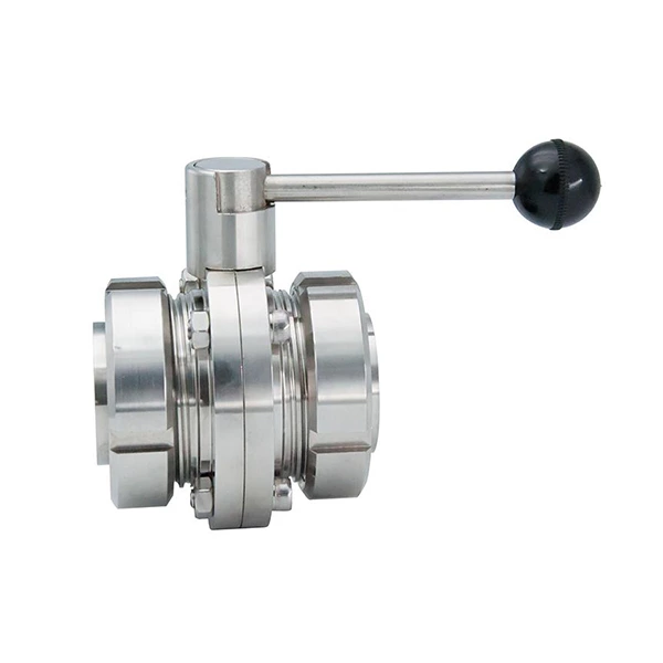 Stainless Steel Hygienic Sanitary Manual Ends Butterfly Valves