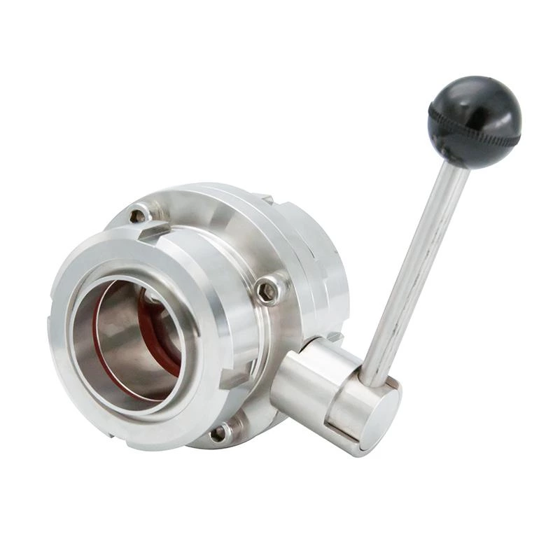 Stainless Steel Hygienic Sanitary Manual Ends Butterfly Valves