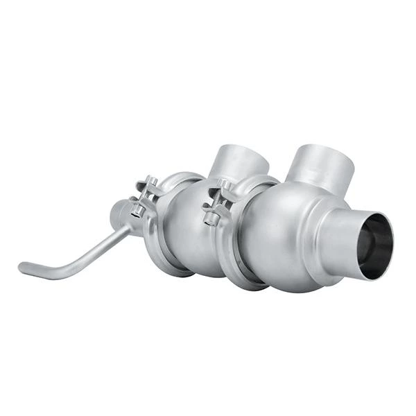 Stainless Steel LL Sanitary Cut Off Diverter Valves