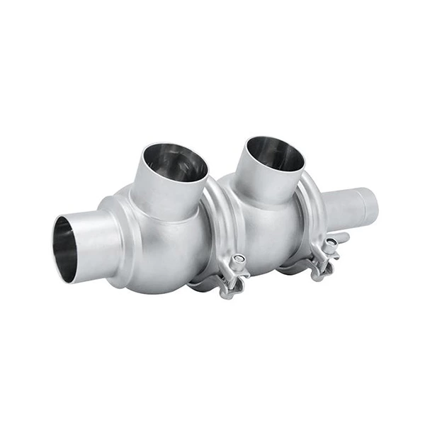 Stainless Steel LL Sanitary Cut Off Diverter Valves