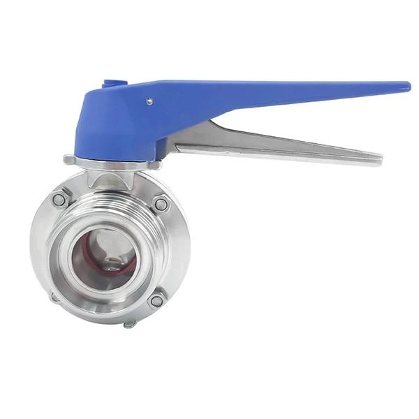 Stainless Steel Sanitary Hygeinic Male Thread Butterfly Valves