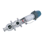 Sanitary LL 3-way Pneumatic Diverter Valves with Control