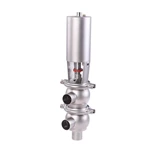 Stainless Steel Sanitary Pneumatic Flow Division Diverter Valves