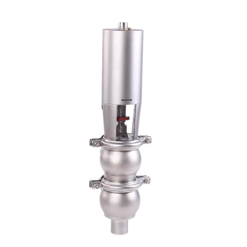 Stainless Steel Sanitary Pneumatic Flow Division Diverter Valves