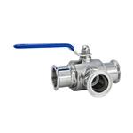 Stainless Steel Sanitary T Port Three-way Ball Valves