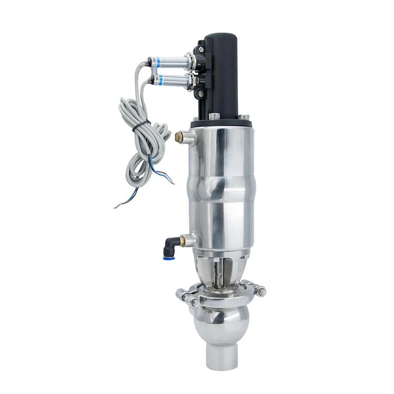 Sanitary Pneumatic Shut Off Single Seat Diverter Valves