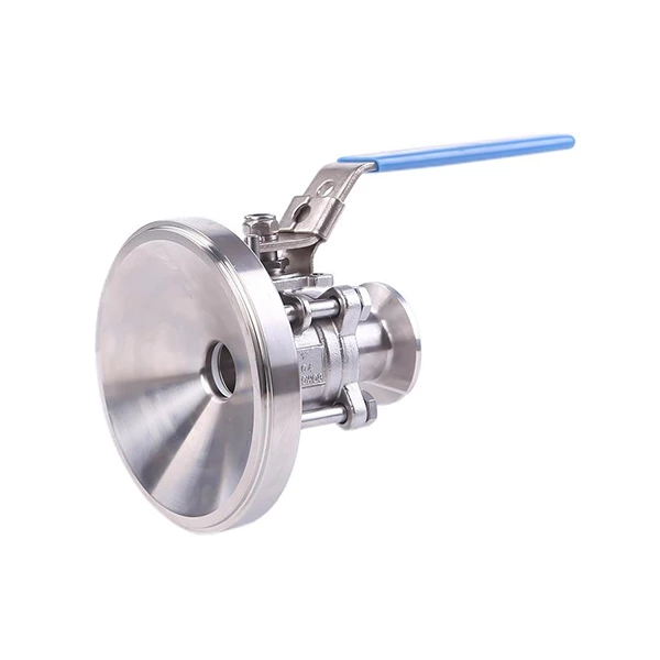 Sanitary Manual Tank Bottom Three-piece Non-retention Ball Valves