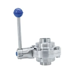 Stainless Steel Sanitary Hygienic Weld Butterfly Type Ball Valves