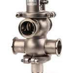 Sanitary Double-seat Mix-proof Valves with Smart Controller 24VDC