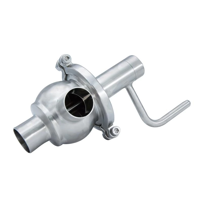 Stainless Steel L Sanitary Manual Shut-off Diverter Valves