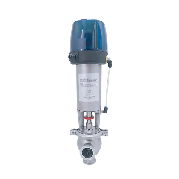 Sanitary L Cut-off Pneumatic Diverter Valves with C-top