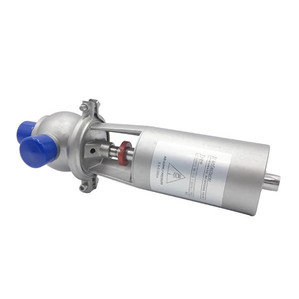 Stainless Steel Sanitary Hygienic Pneumatic L Diverter Valves