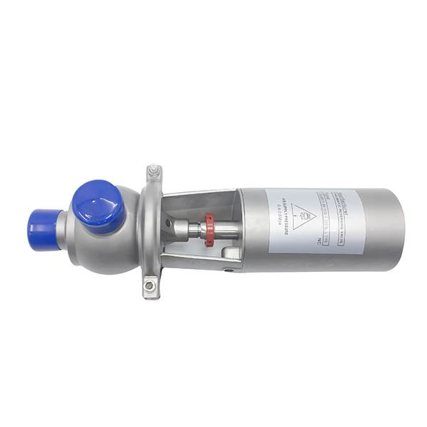 Stainless Steel Sanitary Hygienic Pneumatic L Diverter Valves