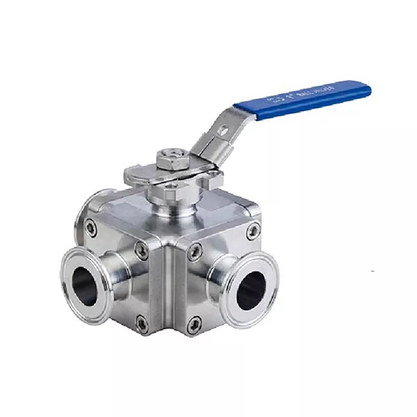 Dn40 Stainless Steel Handweel Three-Way Non-Retention Ball Valve