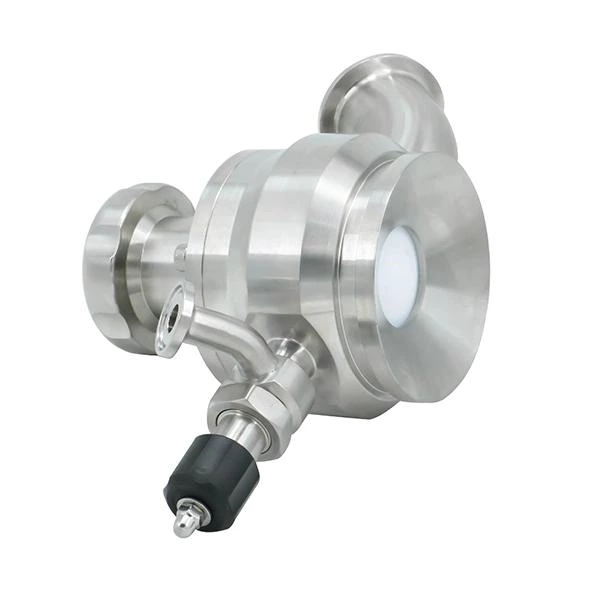 Sanitary Stainless Steel Manual Sterile Tank Bottom Valve With Sampling Valve