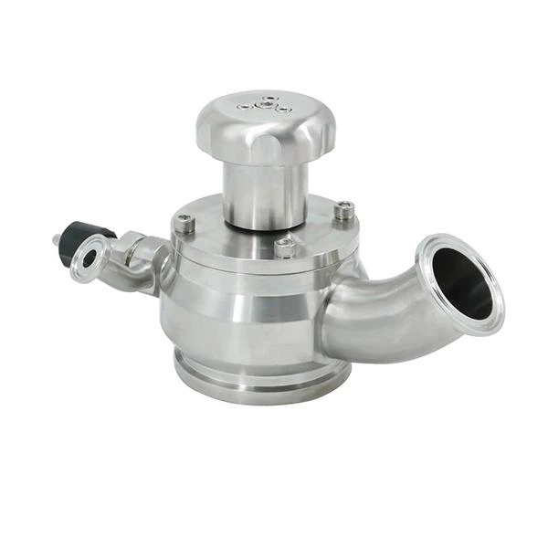 Sanitary Stainless Steel Manual Sterile Tank Bottom Valve With Sampling Valve