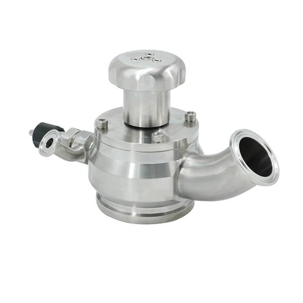 Sanitary Stainless Steel Manual Sterile Tank Bottom Valve With Sampling Valve