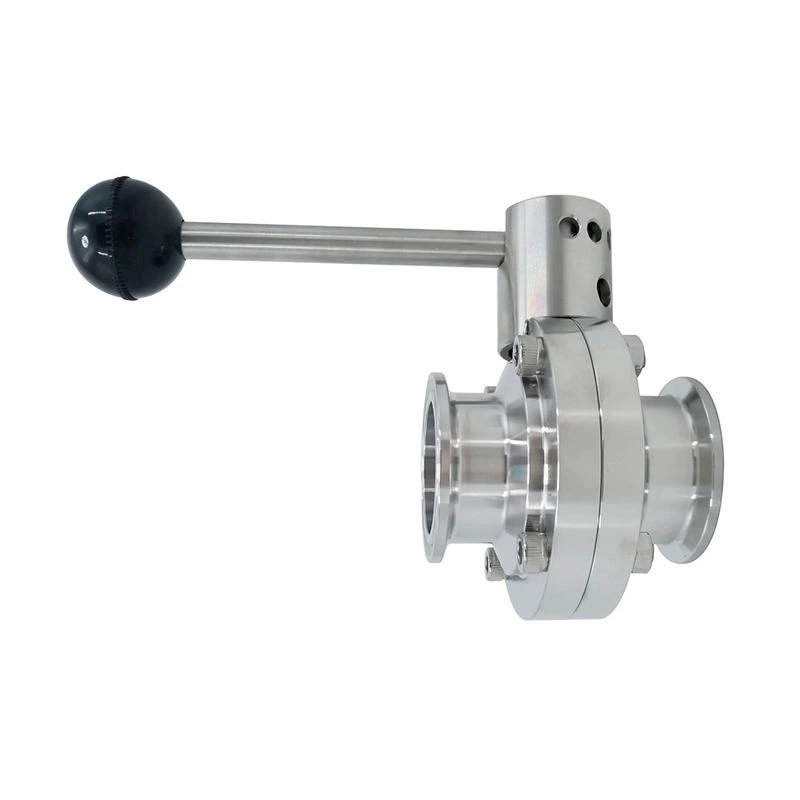 Stainless Steel Sanitary Tri Clamp Manual Butterfly Valves