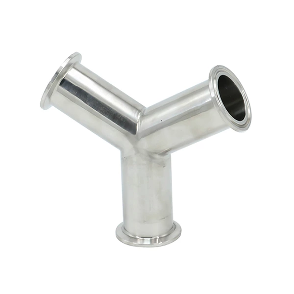 Sanitary Stainless Steel Clamp Y Type Tee