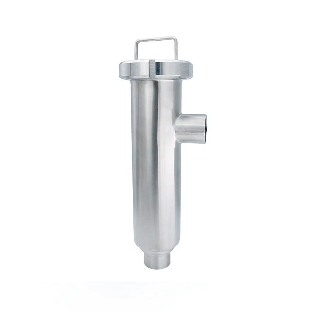 Sanitary 304 316L Welding Angle Type Filter Strainer