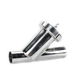 Sanitary 304 316L Welding Angle Type Filter Strainer