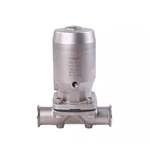 Sanitary 304 Stainless Steel Pneumatic Straight Diaphragm Valve