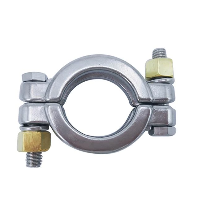 Sanitary Pipe Fitting Single Pin Clamp Ferrule Assembly