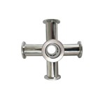 Sanitary Stainless Steel 304 ISO KF25 6-way Cross Vacuum Fitting