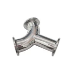 Sanitary Stainless Steel 304 KF NW25 Y Type Tee Vacuum 90 Degree Elbow Welded with Flange