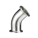 IDF Sanitary Stainless Steel 45 Degree Clamp Mirror polish Elbow Bend