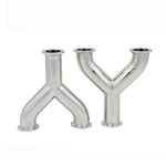 Sanitary Stainless Steel 45 Degree ElbowType Tee