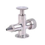 Sanitary Stainless Steel Clamped Liquid Level Gauge With Sampling Valve