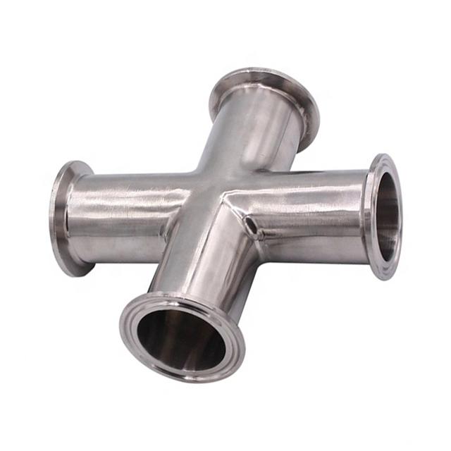 Food Grade Stainless Steel Cross Fitting DN6 to DN1400