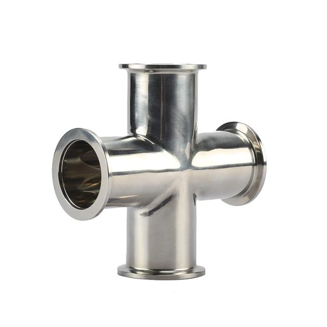 Sanitary Stainless Steel Connection Forged Pipe Fitting Cross