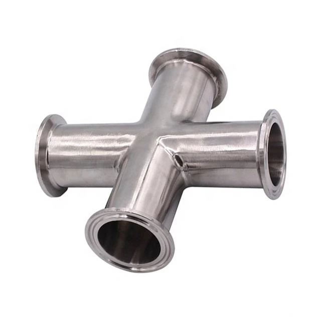 Sanitary Stainless Steel Connection Forged Pipe Fitting Cross