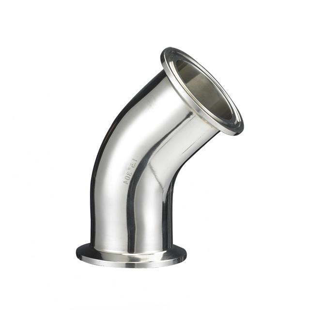 ASTM A420 Sanitary Stainless Steel Pipe Fitting Clamp Elbow