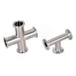 Sanitary Stainless Steel Pipe Fitting Welding Type Cross