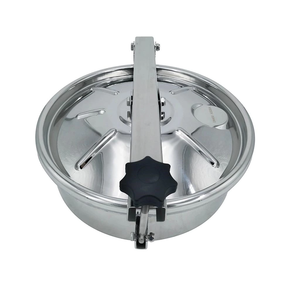 Sanitary Stainless Steel Round Manhole Cover Without Pressure