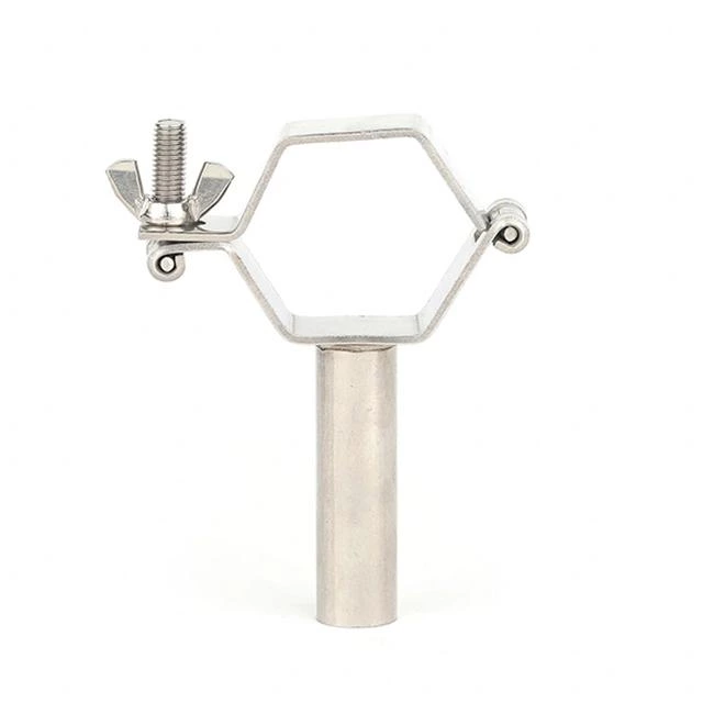 Sanitary Stainless Steel White Gasket Hexagon Pipe Holder