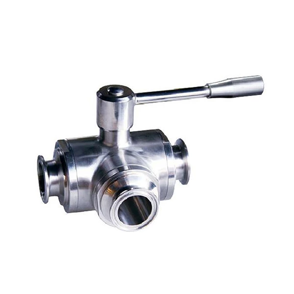 Stanitary Stainless Steel Heavy-duty three-way quick-fix ball valveBall Valve