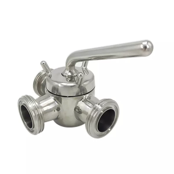 Stanitary Stainless Steel Three Way Ball Valve