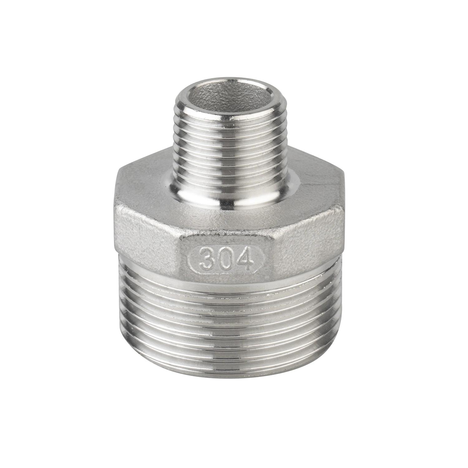 Stainless Steel Pipe Fitting 304 316L Male Reducer Hex Nipple