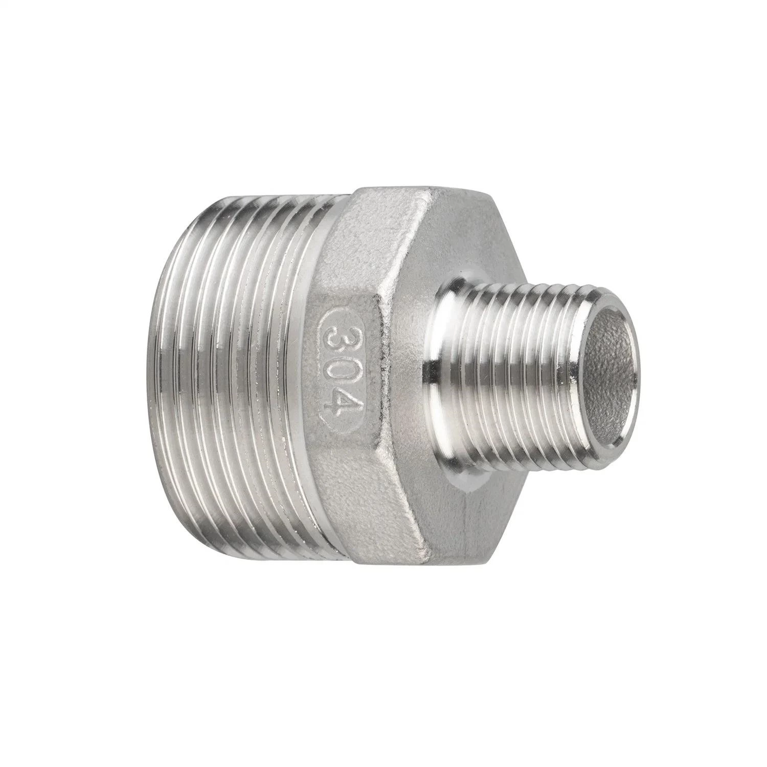 Stainless Steel Pipe Fitting 304 316L Male Reducer Hex Nipple