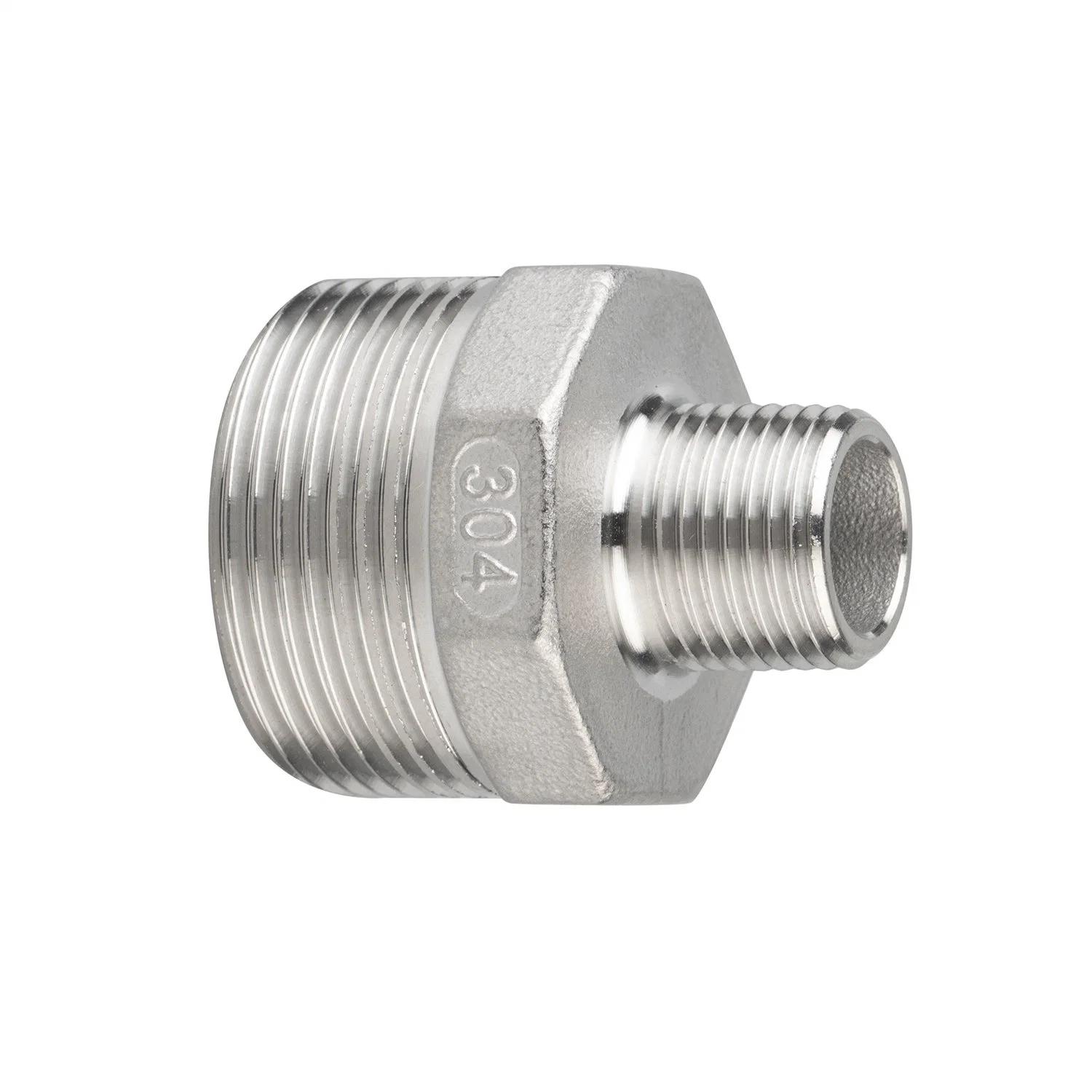 Stainless Steel Pipe Fitting 304 316L Male Reducer Hex Nipple