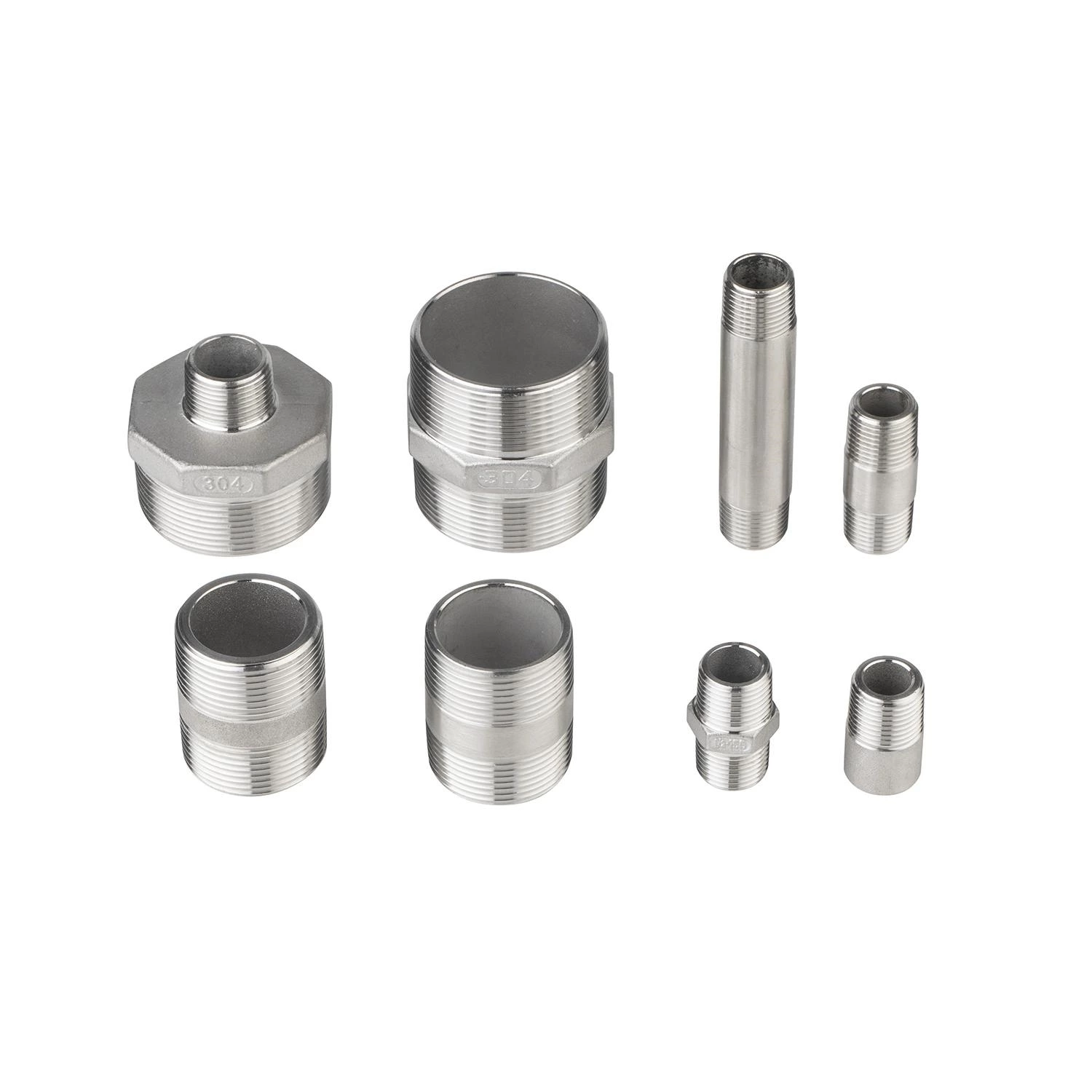 Stainless Steel Pipe Fitting 304 316L Male Reducer Hex Nipple