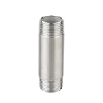 Stainless Steel Pipe Fitting 304 1/4"-4" NPT/BSPT Double Threaded Nipple