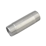 Stainless Steel Pipe Fitting 304 1/4"-4" NPT/BSPT Double Threaded Nipple