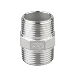 Stainless Steel Pipe Fittings 2" NPT/BSPT Hexagon Threaded Nipple